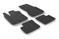 Set tappeti su misura in gomma - compatibile per Smart Forfour (11/14>07/22)