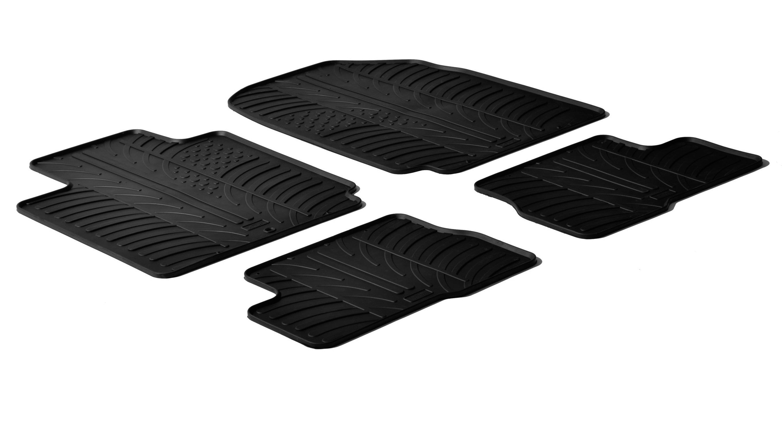 Set tappeti su misura in gomma - compatibile per Nissan Micra 3p (01/03>10/10) - Nissan Micra 5p (01/03>10/10)