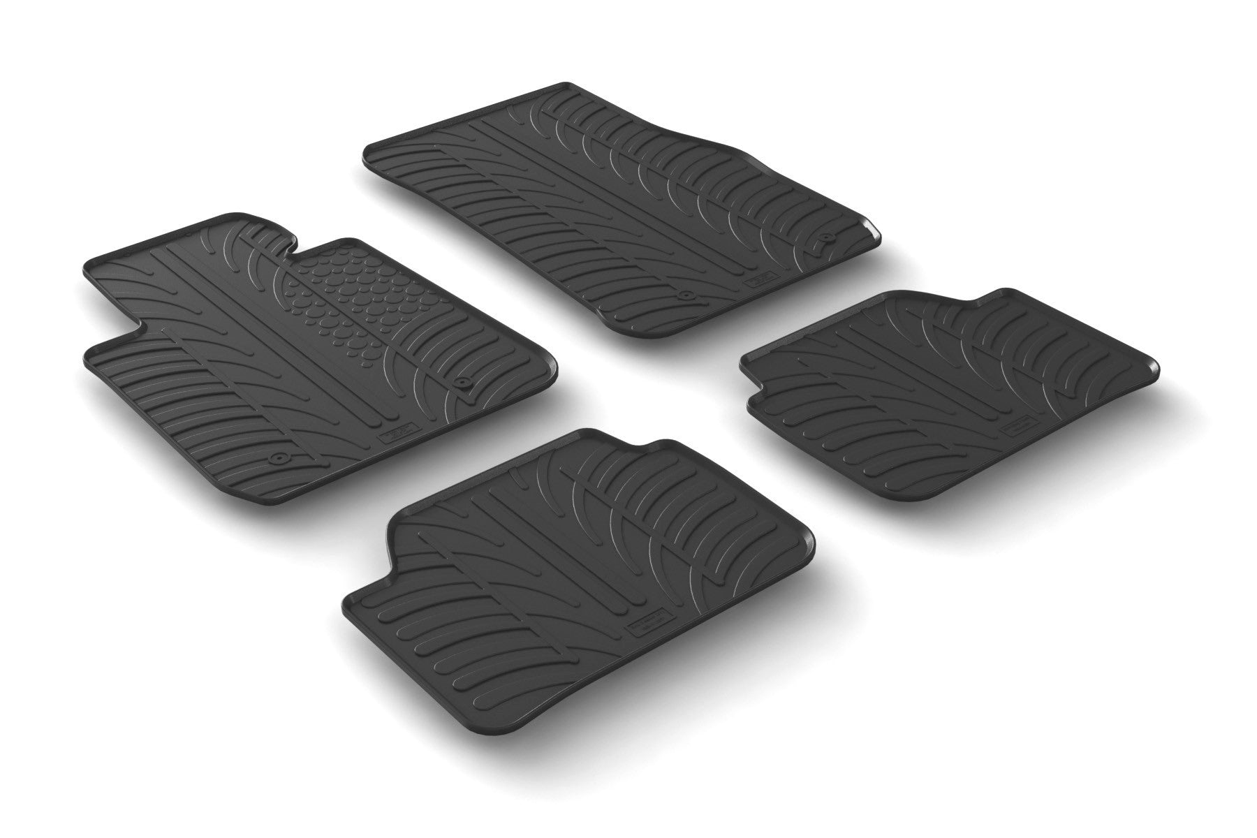 Set tappeti su misura in gomma - compatibile per Bmw Serie 1 (F20) (09/11>06/19) - Bmw Serie 1 (F21) (07/12>09/19)
