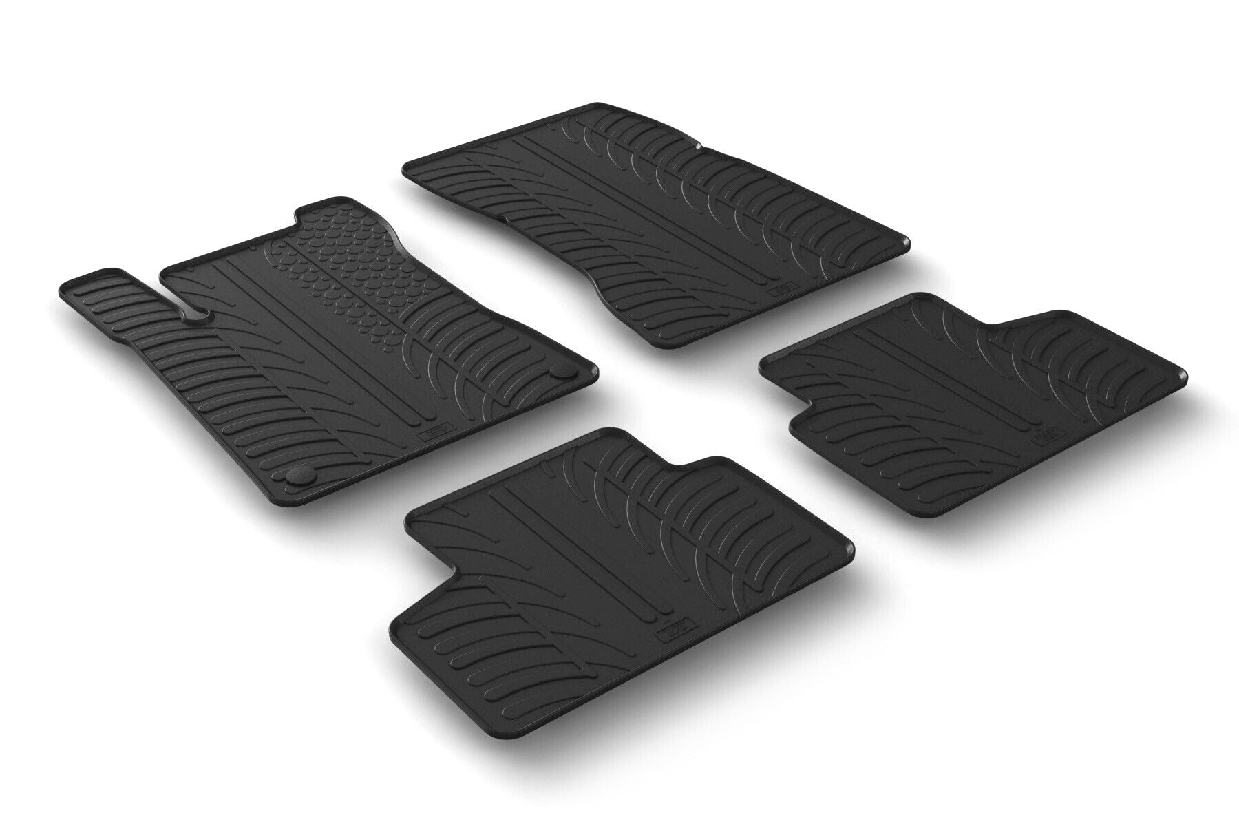 Set tappeti su misura in gomma - compatibile per Mercedes GLB (11/19>01/26)