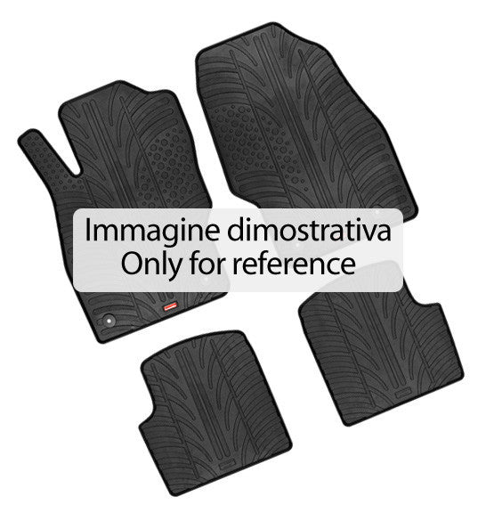 Set tappeti su misura in gomma - compatibile per Audi Q7 (06/15>03/24) - Audi Q8 (09/18>08/23) - Lamborghini Urus (06/18>08/24) - Audi Q8 (09/23>) - Audi Q7 (04/24>) - Lamborghini Urus (09/24>)