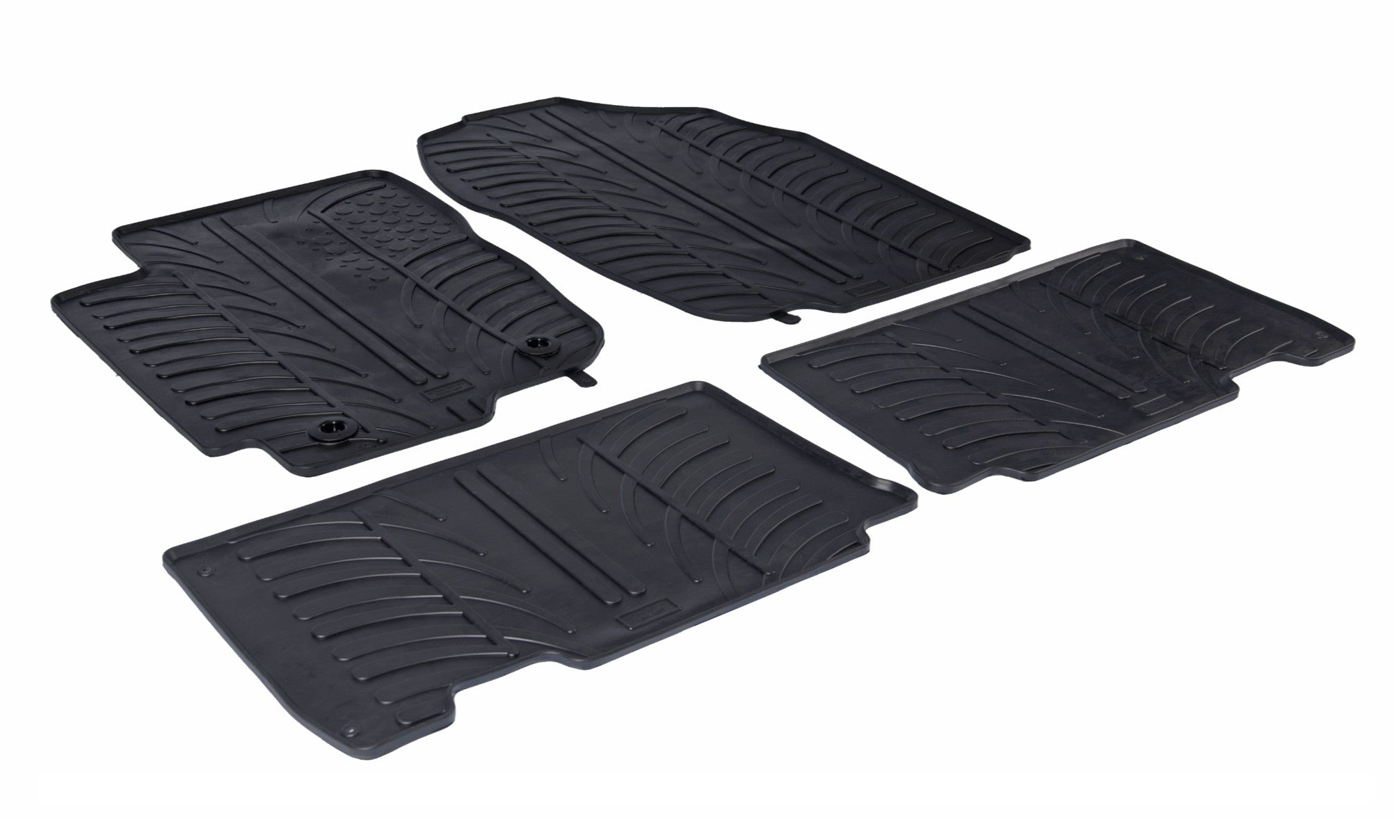 Set tappeti su misura in gomma - compatibile per Toyota Rav4 (03/13>02/19) no 4x4, no automatico