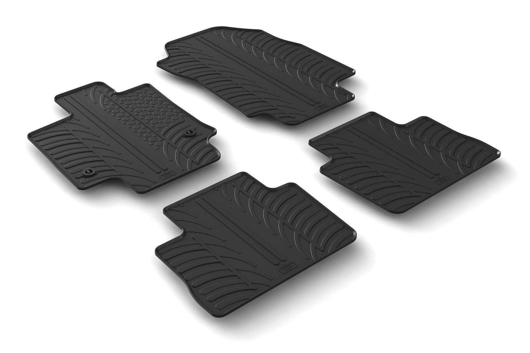 Set tappeti su misura in gomma - compatibile per Toyota Rav4 (03/19>12/25) - Suzuki Across (11/20>) automatico