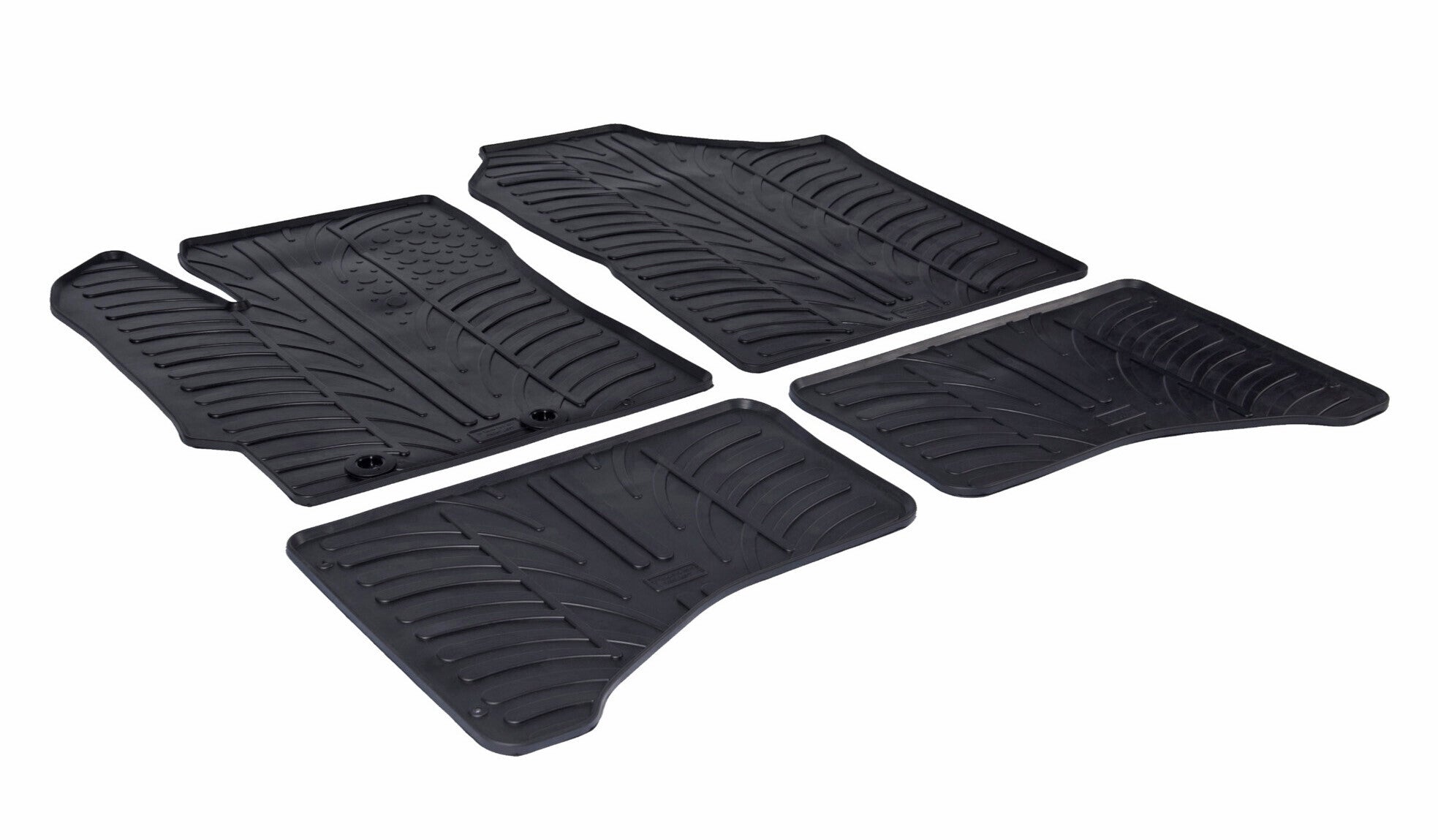 Set tappeti su misura in gomma - compatibile per Toyota Yaris 3p (10/11>12/17) ibrida - Toyota Yaris 5p (10/11>08/20) ibrida