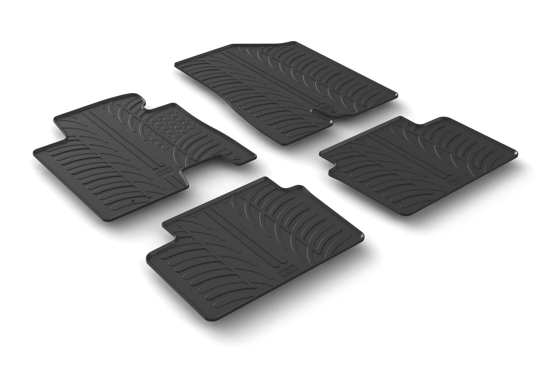 Set tappeti su misura in gomma - compatibile per Hyundai i30 3p (05/15>12/16) - Hyundai i30 5p (05/15>12/16) - Hyundai i30 Wagon (05/15>04/17) - Kia Cee'd 5p (10/15>09/18) - Kia Cee'd Sportswagon (10/15>09/18)