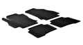Set tappeti su misura in gomma - compatibile per Citroen Nemo 5p (12/08>03/14) - Citroen Nemo Van (12/08>03/14) - Fiat Fiorino (11/07>12/24) - Fiat Qubo 5p (09/08>05/20) - Peugeot Bipper (05/08>09/17) - Peugeot Bipper Tepee (03/09>12/17)