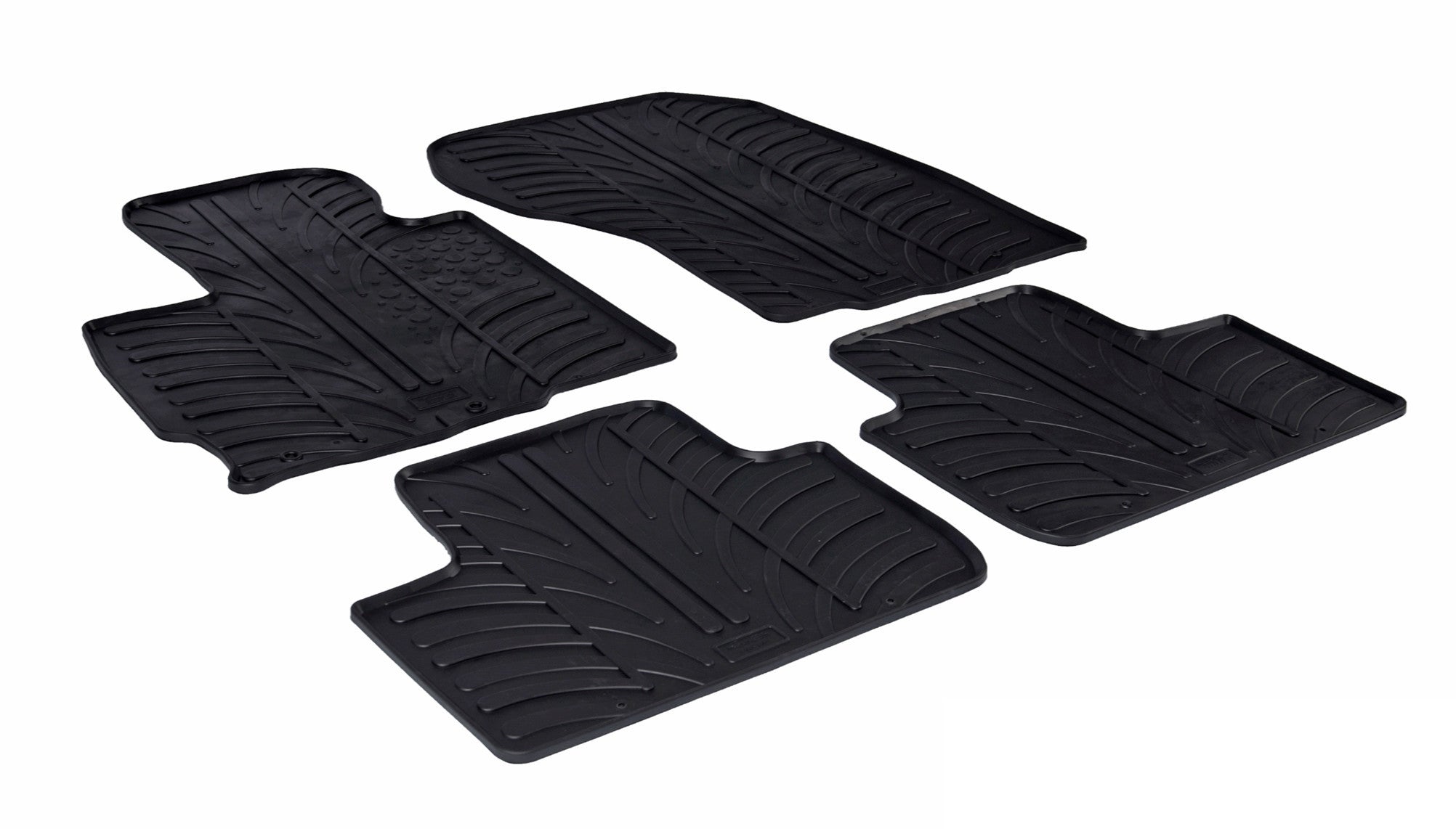 Set tappeti su misura in gomma - compatibile per Citroen C4 Aircross (04/12>12/17) - Mitsubishi ASX (07/10>12/12)