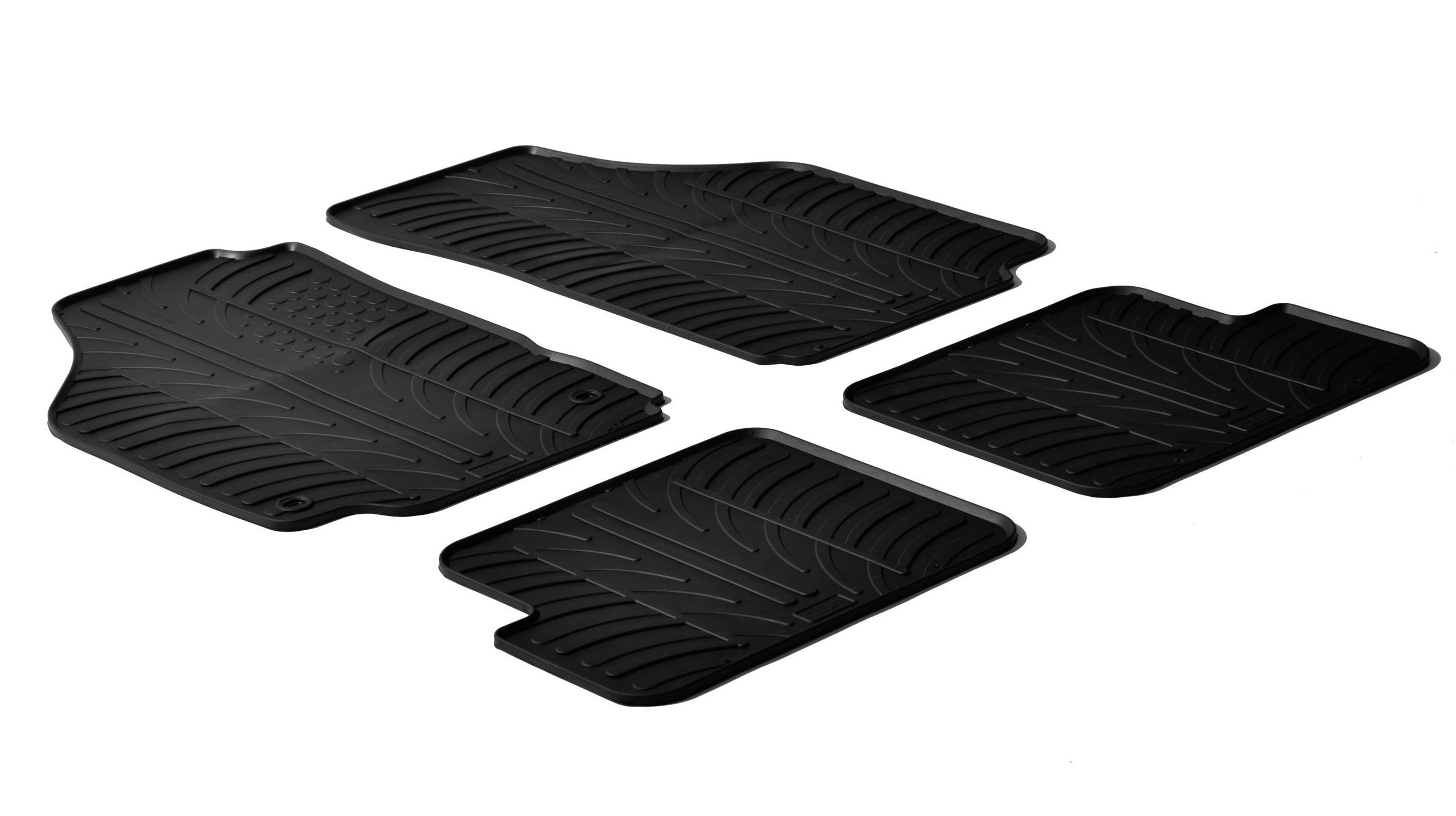 Set tappeti su misura in gomma - compatibile per Lancia Ypsilon 3p (09/03>05/11) - Lancia Ypsilon Unyca 3p (06/11>12/13)