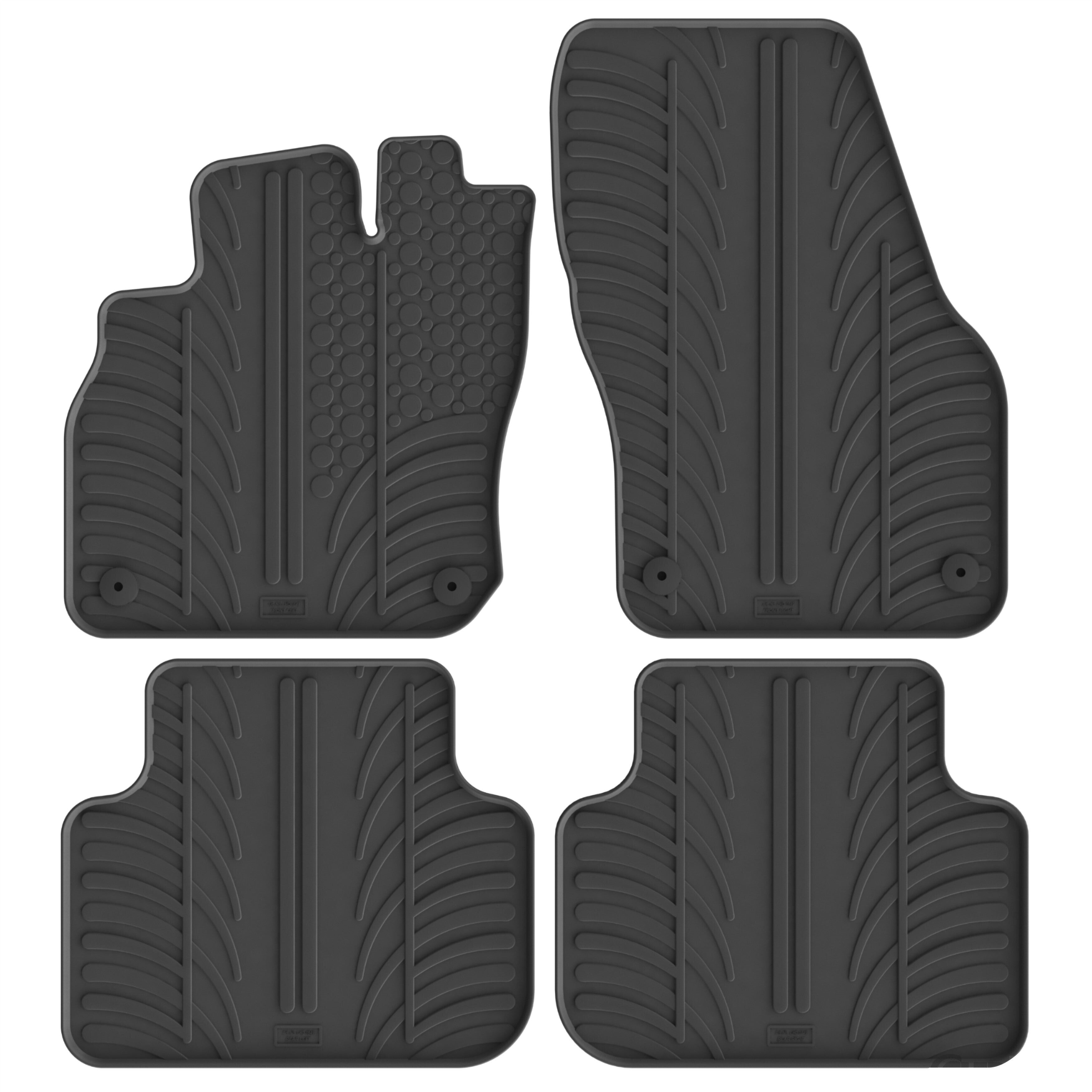 Set tappeti su misura in gomma - compatibile per Cupra Terramar (11/24>) automatico, ibrida
