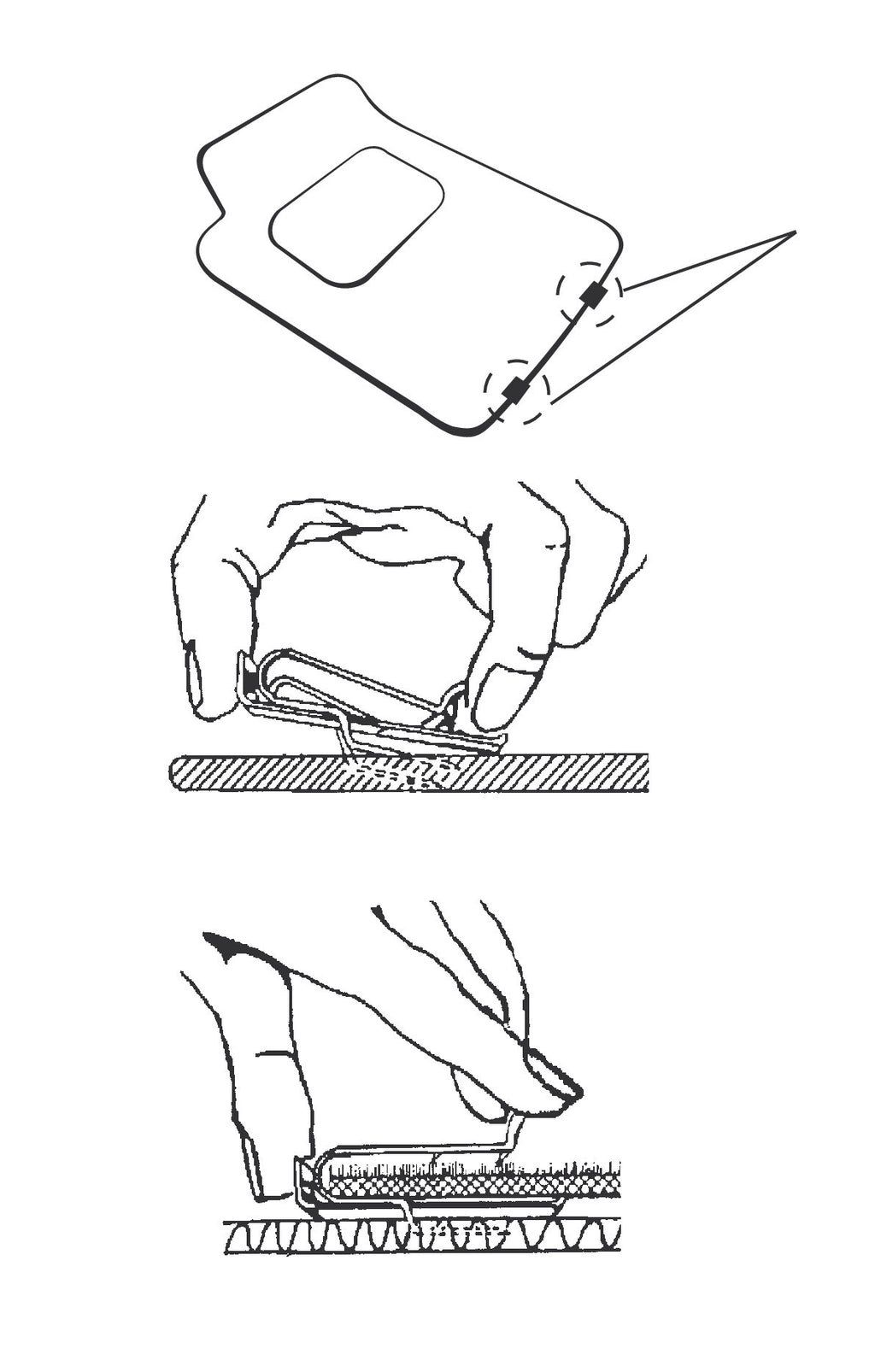Clips fermatappeti