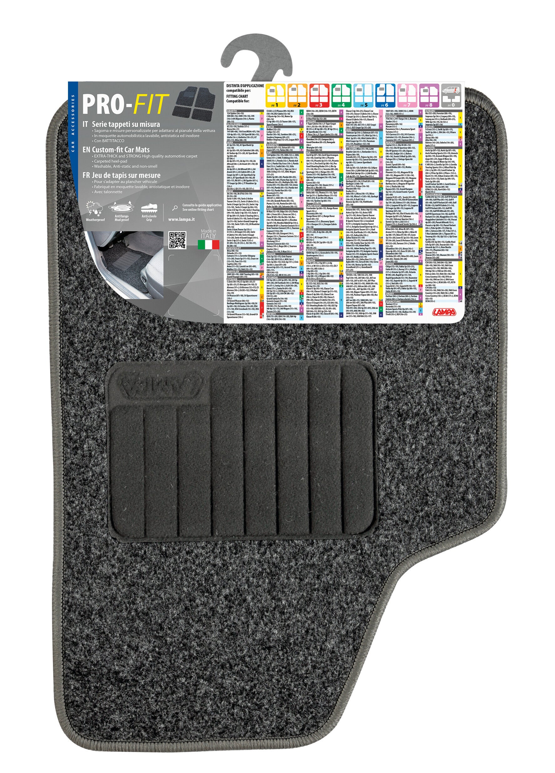 Pro-Fit, serie tappeti su misura - PF-4 - Grigio