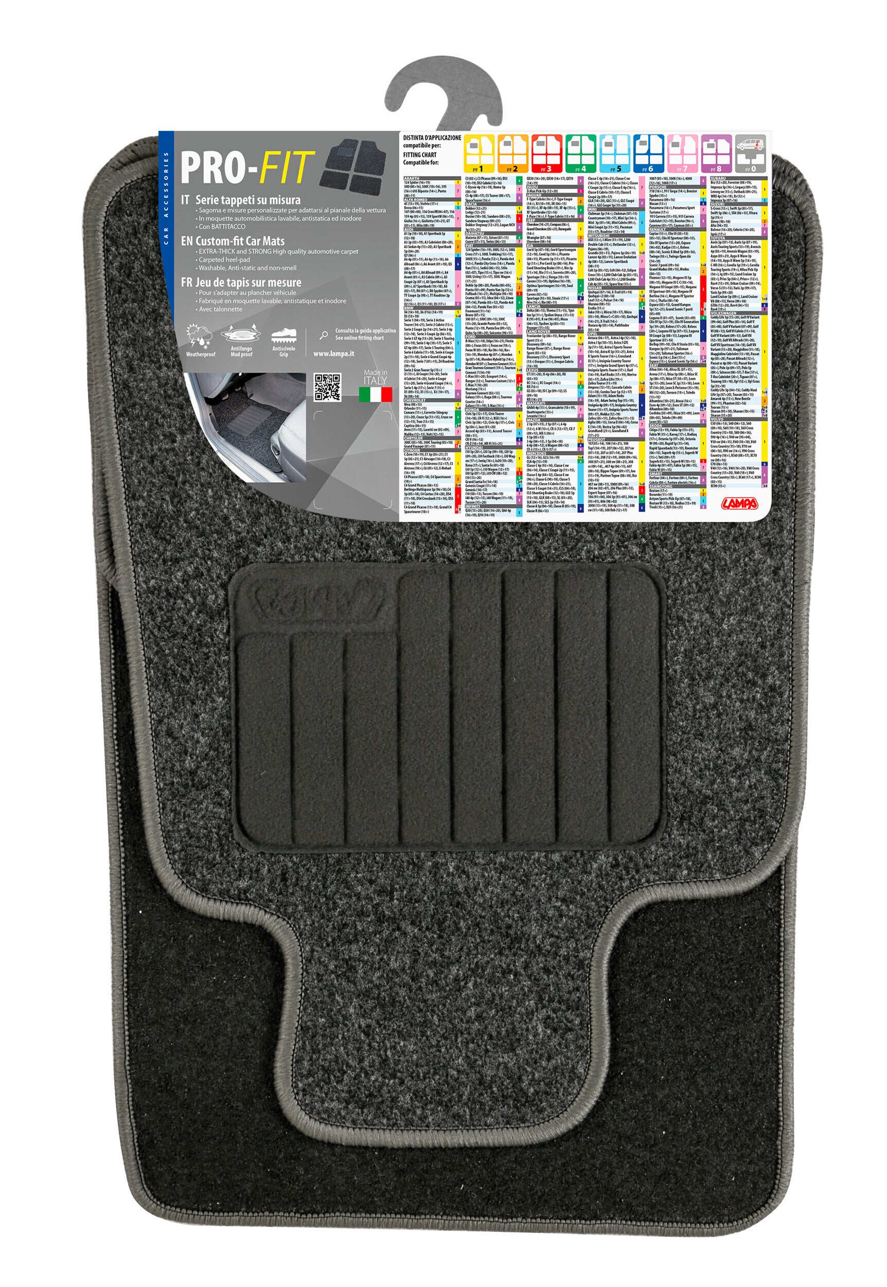 Pro-Fit, serie tappeti su misura - PF-5 - Grigio