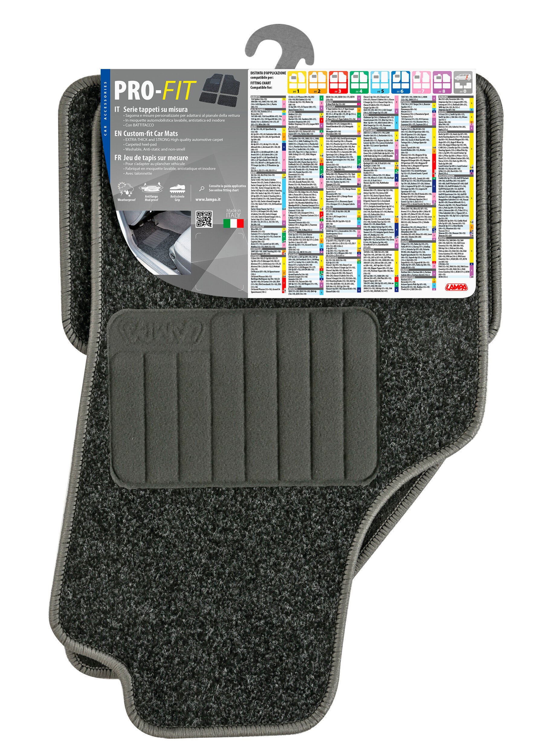 Pro-Fit, serie tappeti su misura - PF-7 - Grigio