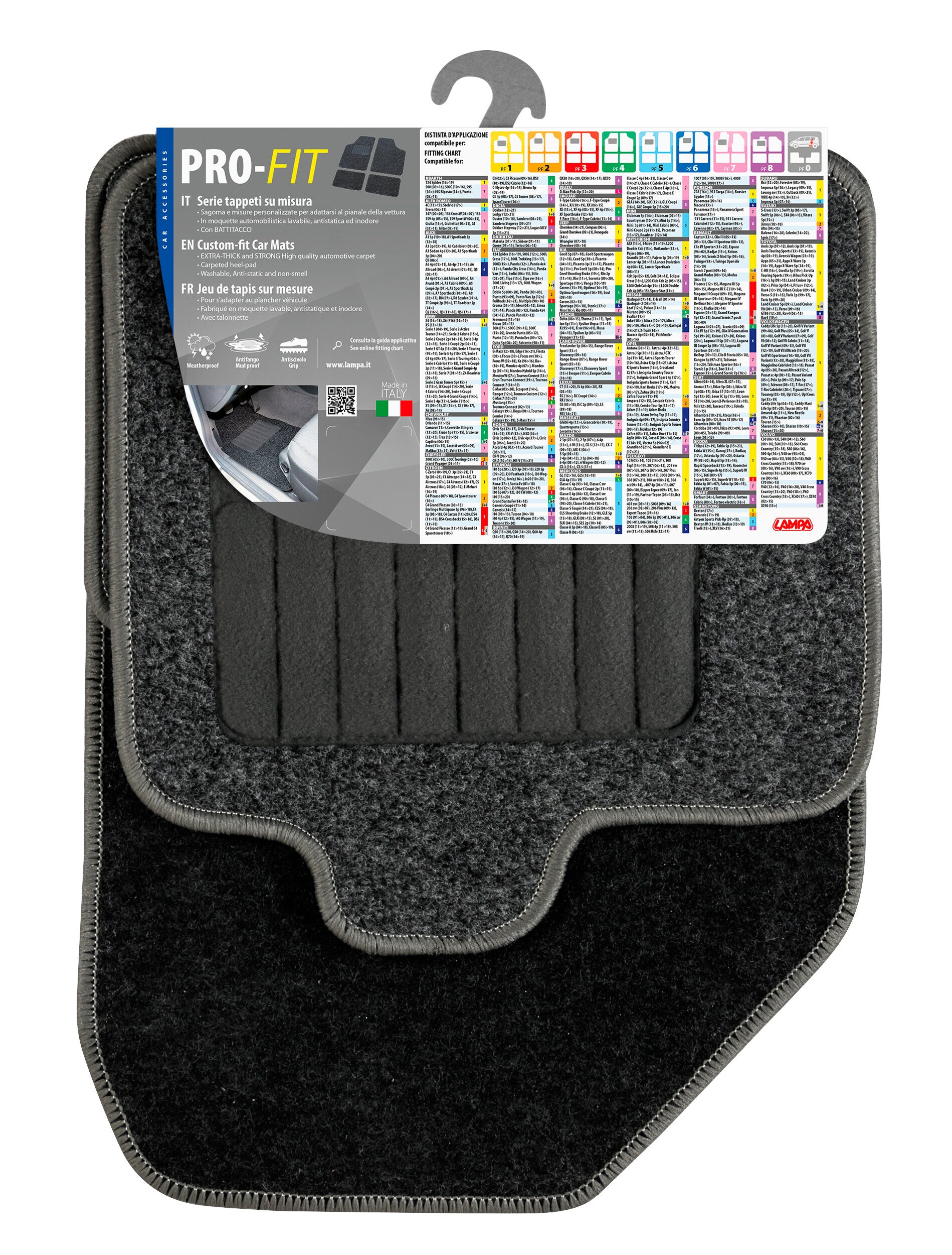 Pro-Fit, serie tappeti su misura - PF-8 - Grigio