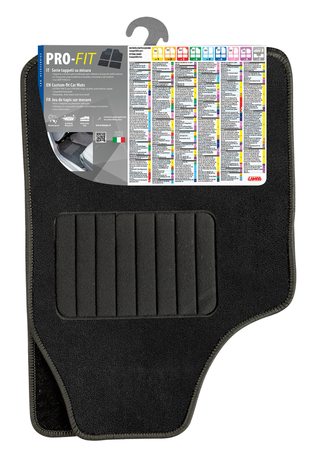 Pro-Fit, serie tappeti su misura - PF-2 - Nero