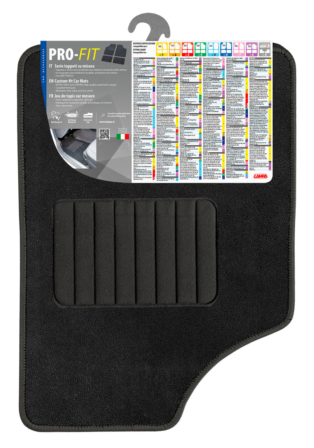 Pro-Fit, serie tappeti su misura - PF-3 - Nero