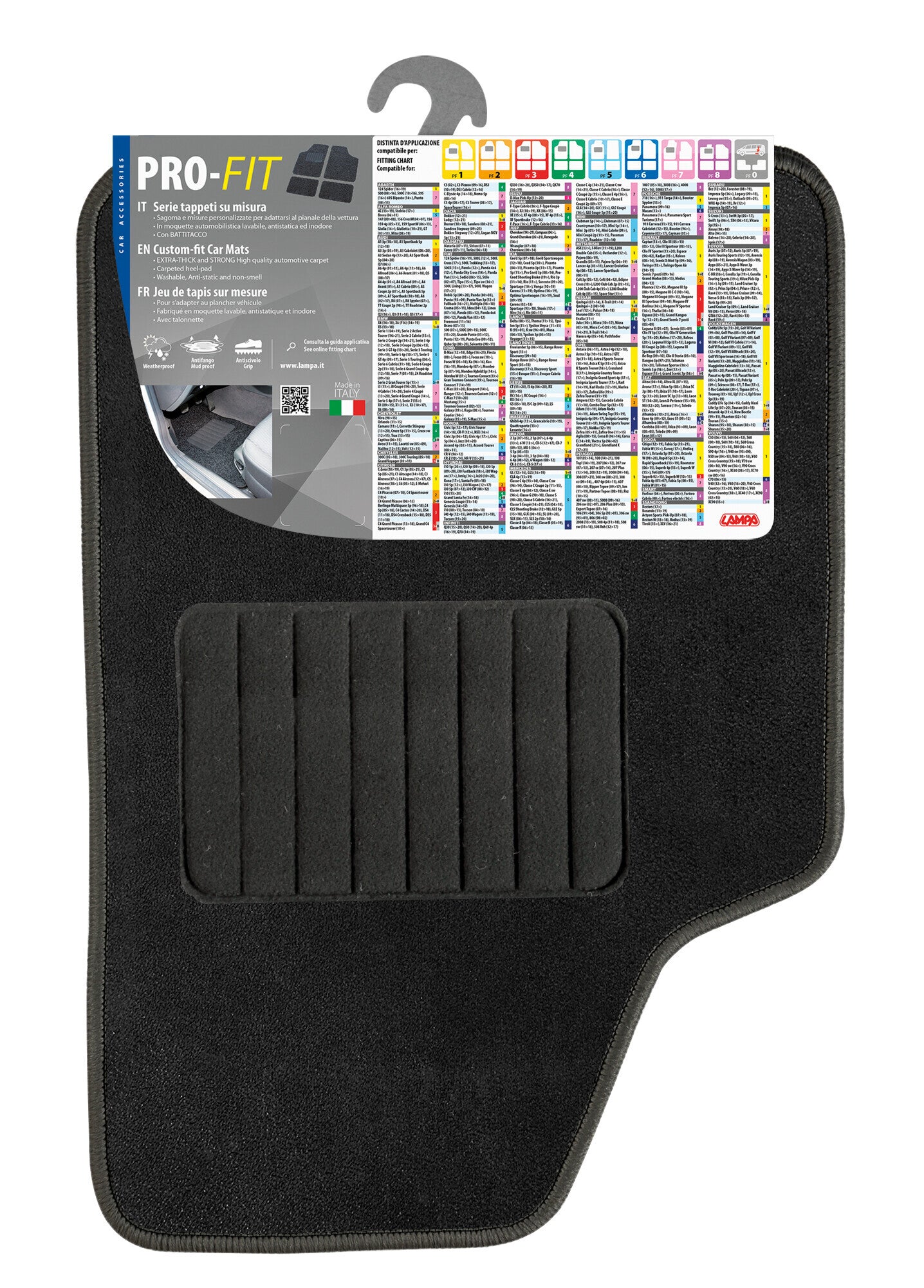 Pro-Fit, serie tappeti su misura - PF-4 - Nero