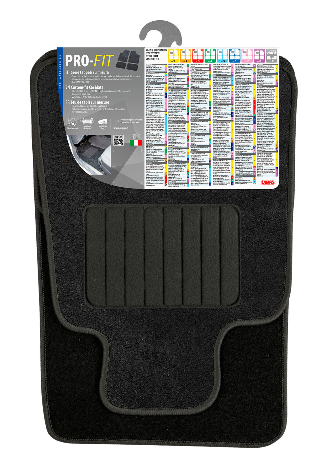Pro-Fit, serie tappeti su misura - PF-5 - Nero