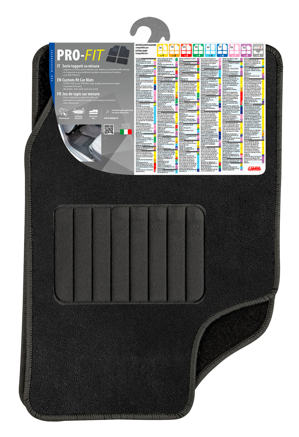 Pro-Fit, serie tappeti su misura - PF-6 - Nero