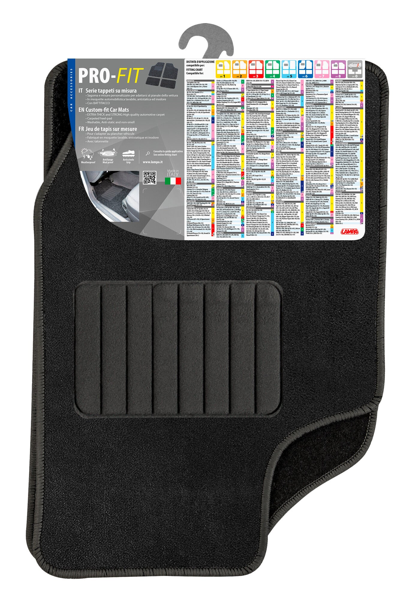 Pro-Fit, serie tappeti su misura - PF-6 - Nero