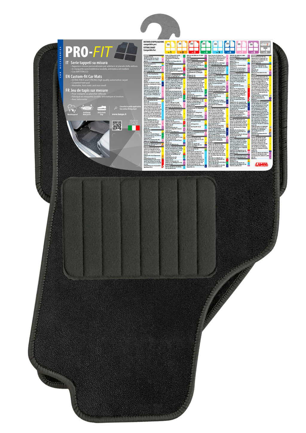 Pro-Fit, serie tappeti su misura - PF-7 - Nero