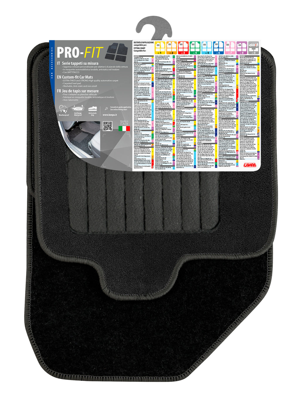 Pro-Fit, serie tappeti su misura - PF-8 - Nero