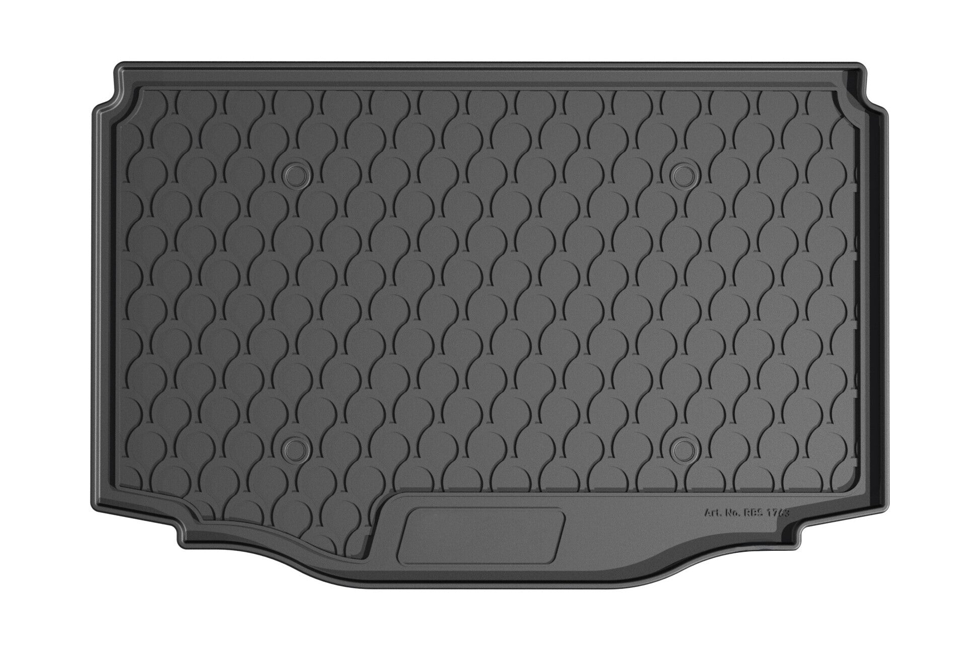 Vasca baule su misura in gomma sintetica - compatibile per Citroen C3 (07/24>) baule basso