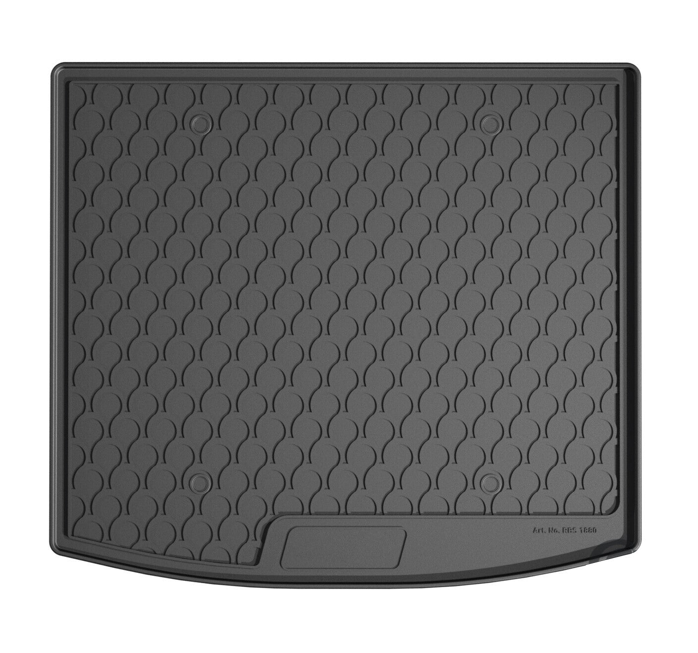 Vasca baule su misura in gomma sintetica - compatibile per Dacia Duster (03/24>) 4WD, baule alto, ibrida