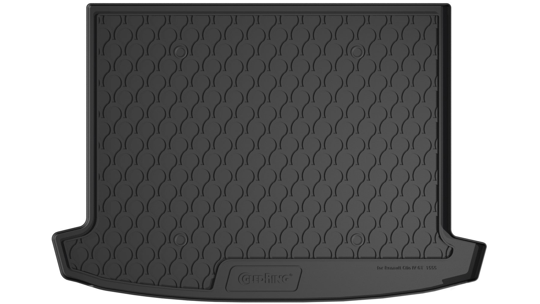 Vasca baule su misura in gomma sintetica - compatibile per Renault Clio IV Sporter (04/13>03/20) baule alto