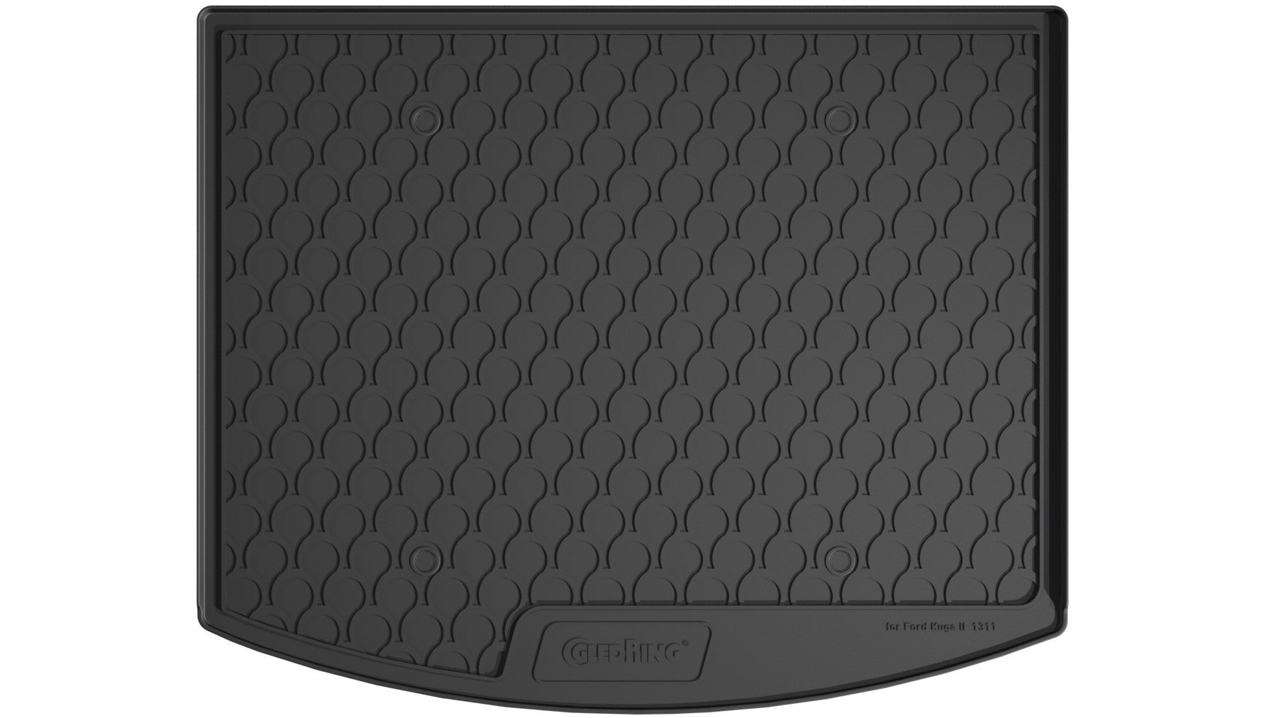 Vasca baule su misura in gomma sintetica - compatibile per Ford Kuga (03/13>10/19) baule basso