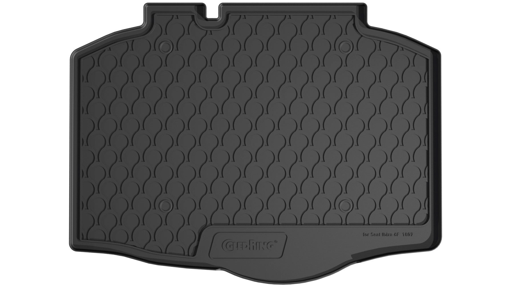 Vasca baule su misura in gomma sintetica - compatibile per Seat Ibiza 5p (06/17>) baule basso, no bi-fuel