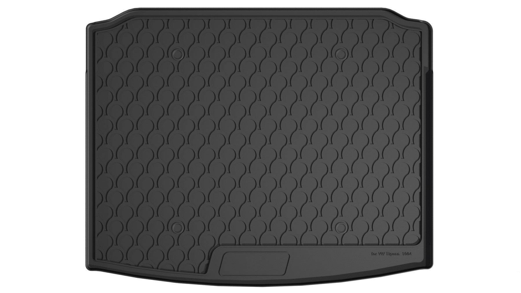 Vasca baule su misura in gomma sintetica - compatibile per Volkswagen Tiguan (05/16>11/23) baule basso, no ruota di scorta