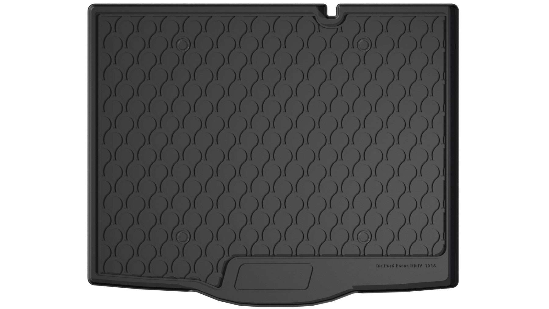 Vasca baule su misura in gomma sintetica - compatibile per Ford Focus 5p (06/18>) baule alto, con ruotino