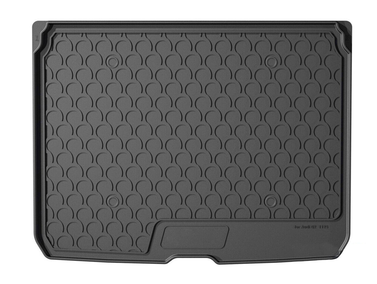 Vasca baule su misura in gomma sintetica - compatibile per Audi Q2 (11/16>04/26) baule alto