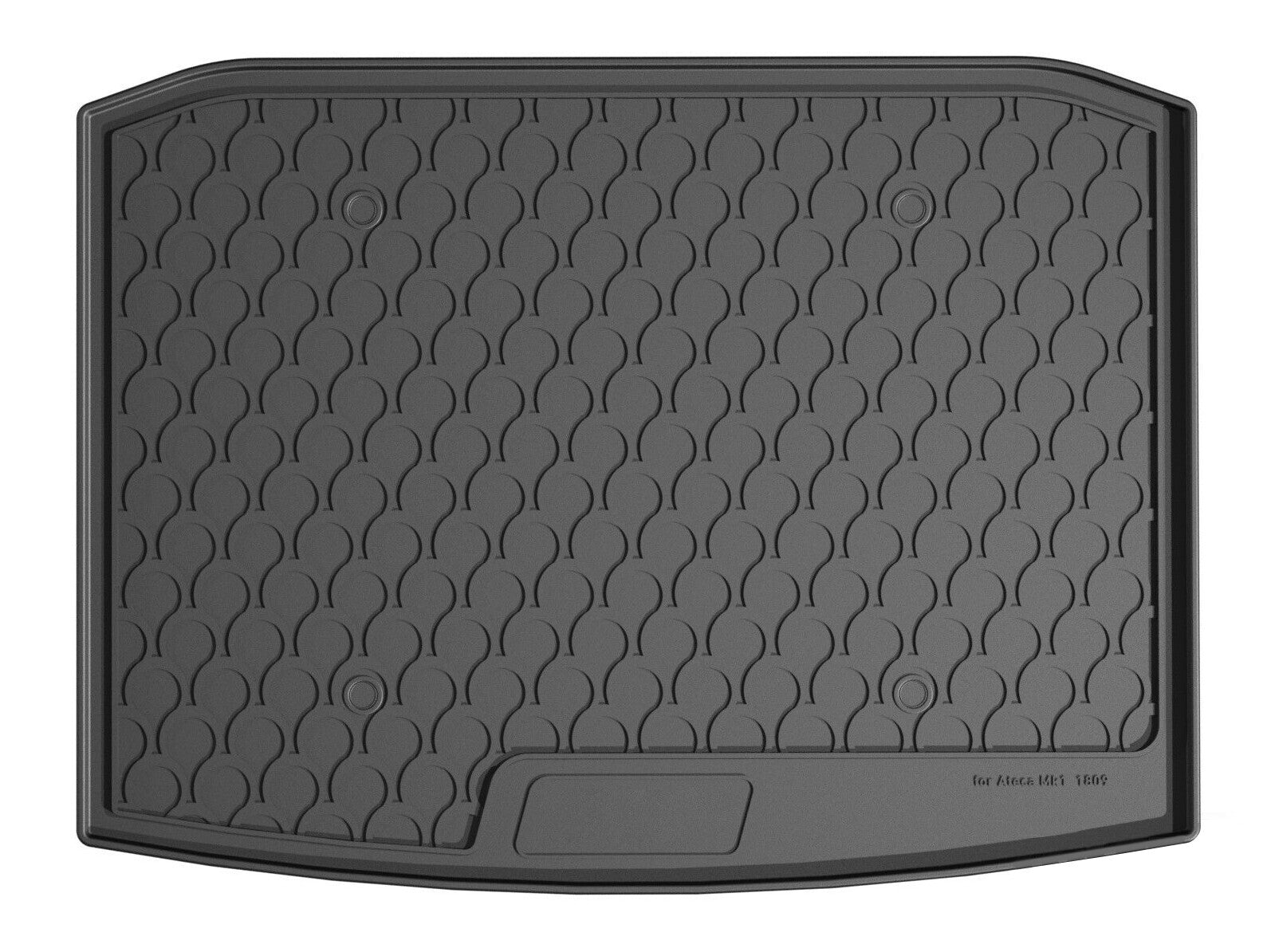 Vasca baule su misura in gomma sintetica - compatibile per Seat Ateca (07/16>) baule basso