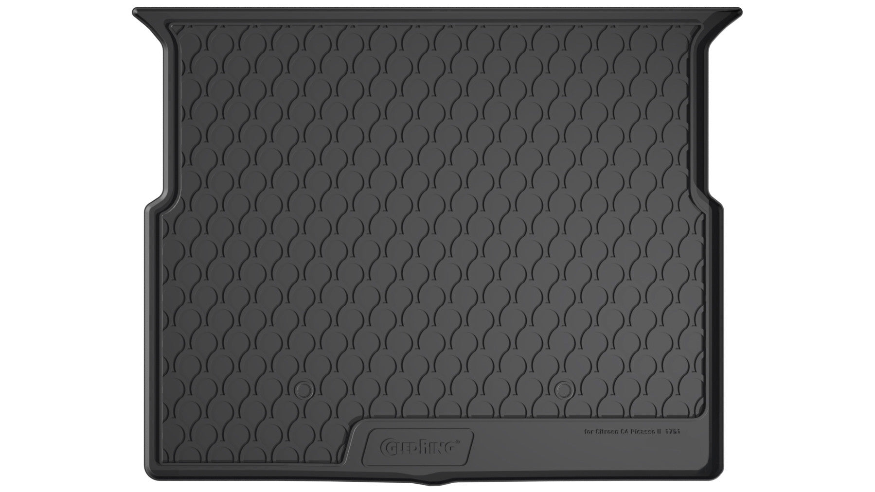 Vasca baule su misura in gomma sintetica - compatibile per Citroen C4 Picasso (06/13>05/18) baule basso - Citroen C4 Spacetourer (06/18>03/21)