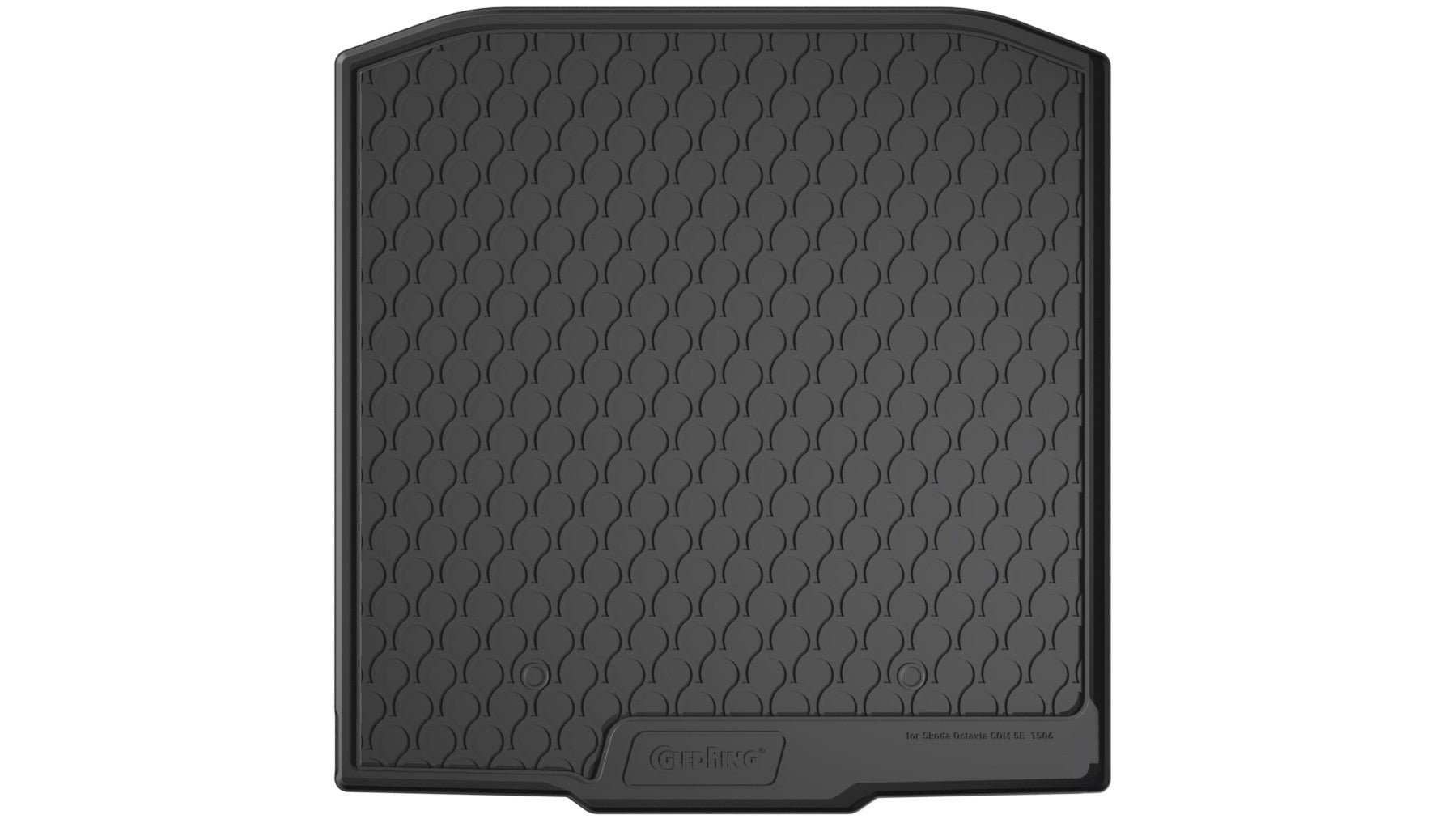 Vasca baule su misura in gomma sintetica - compatibile per Skoda Octavia Wagon (05/13>05/20) 4WD, baule basso