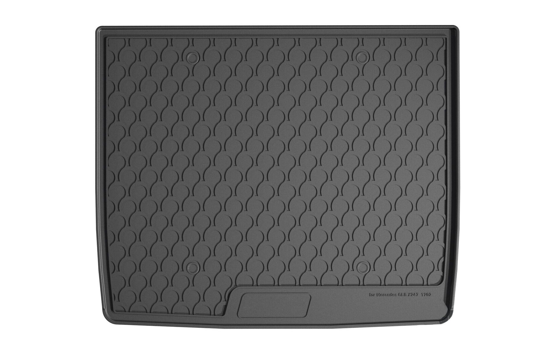 Vasca baule su misura in gomma sintetica - compatibile per Mercedes GLB (11/19>01/26) baule alto