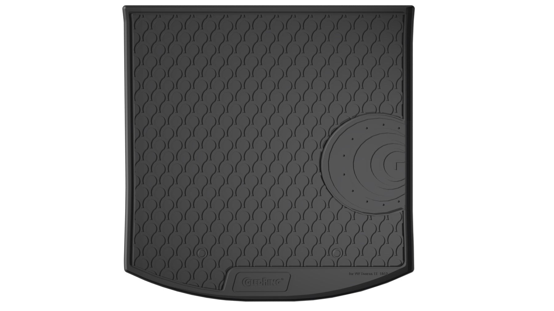 Vasca baule su misura in gomma sintetica - compatibile per Volkswagen Touran (05/03>08/15) baule basso