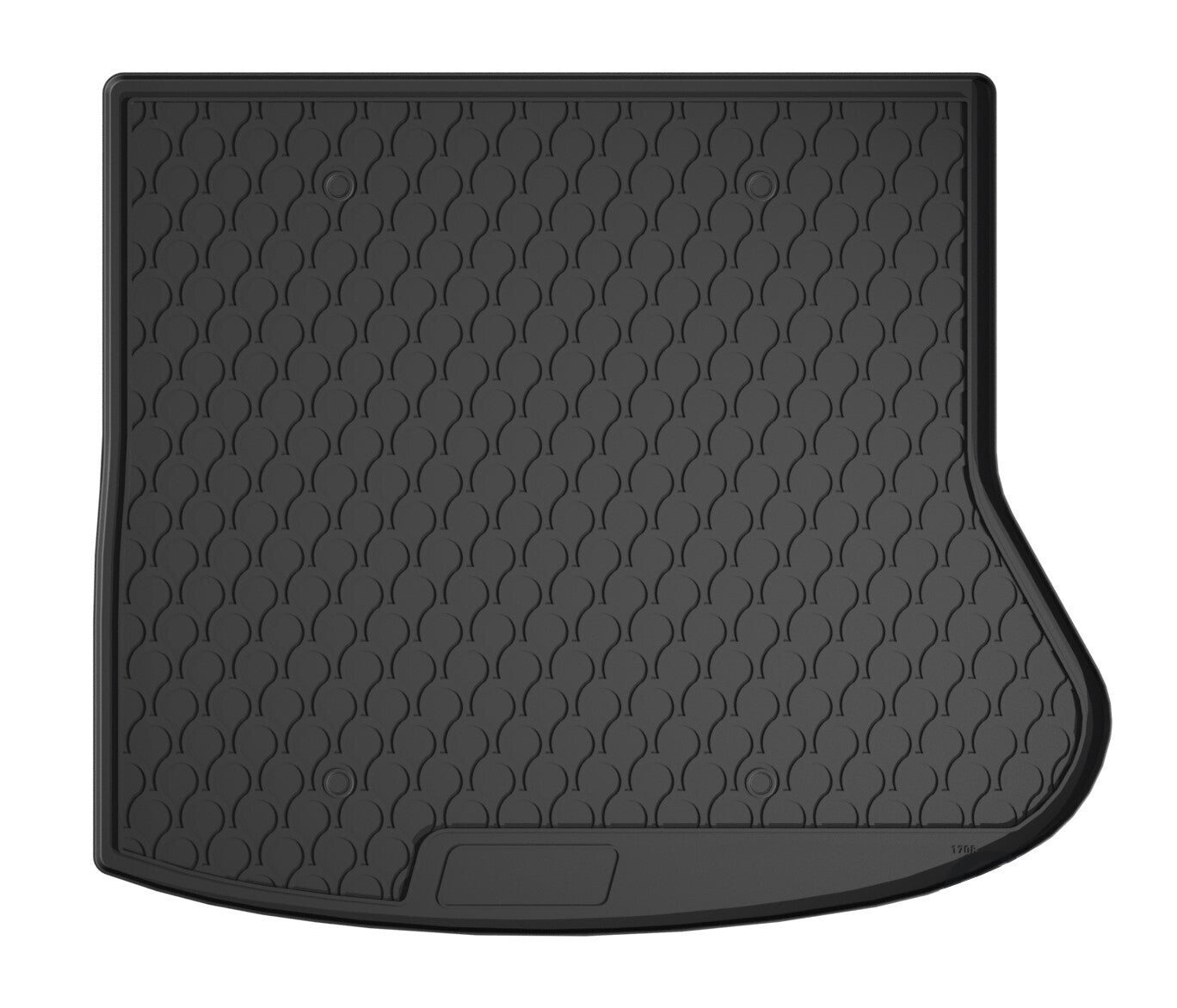 Vasca baule su misura in gomma sintetica - compatibile per Mercedes CLA Shooting Brake (03/13>07/19) con organizer