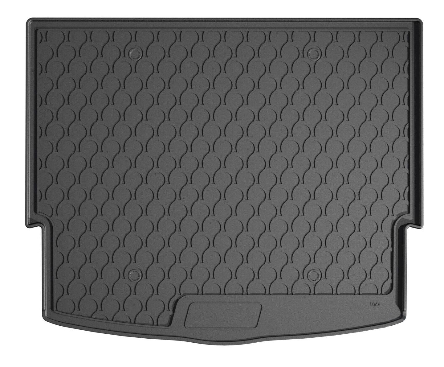 Vasca baule su misura in gomma sintetica - compatibile per Nissan X-Trail (10/22>) baule alto, con ruota di scorta