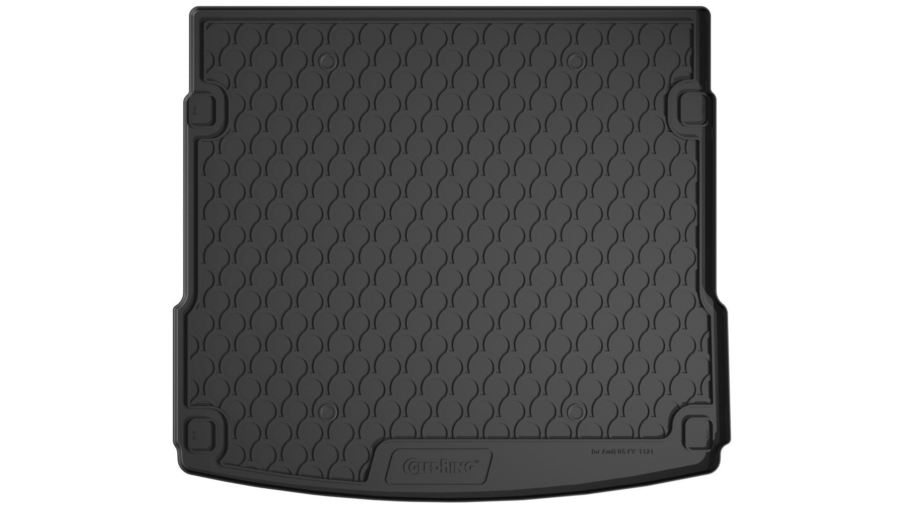 Vasca baule su misura in gomma sintetica - compatibile per Audi Q5 5p (03/17>12/24) baule alto, con rete