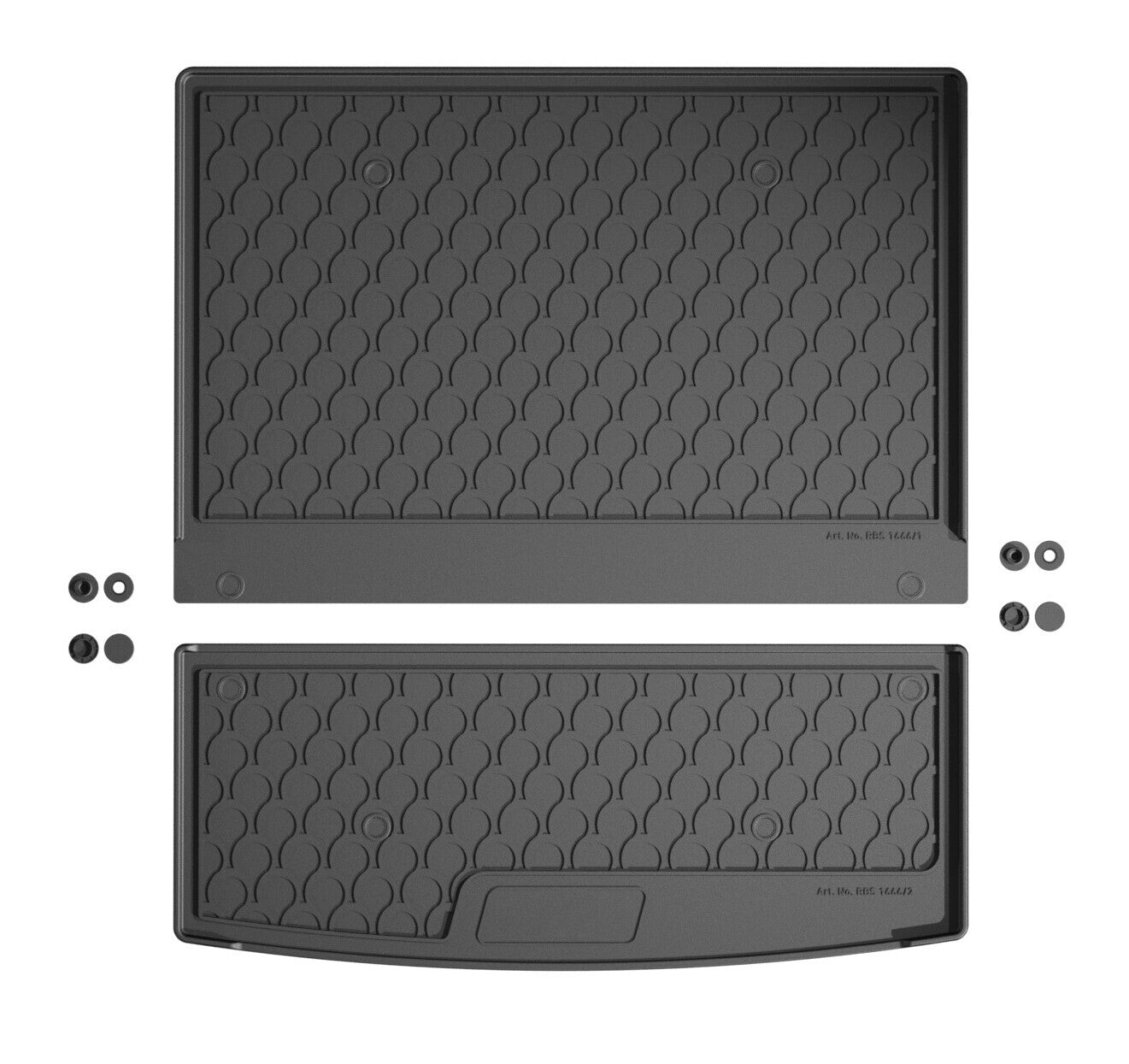 Vasca baule su misura in gomma sintetica - compatibile per Peugeot 5008 (09/24>) 7 posti
