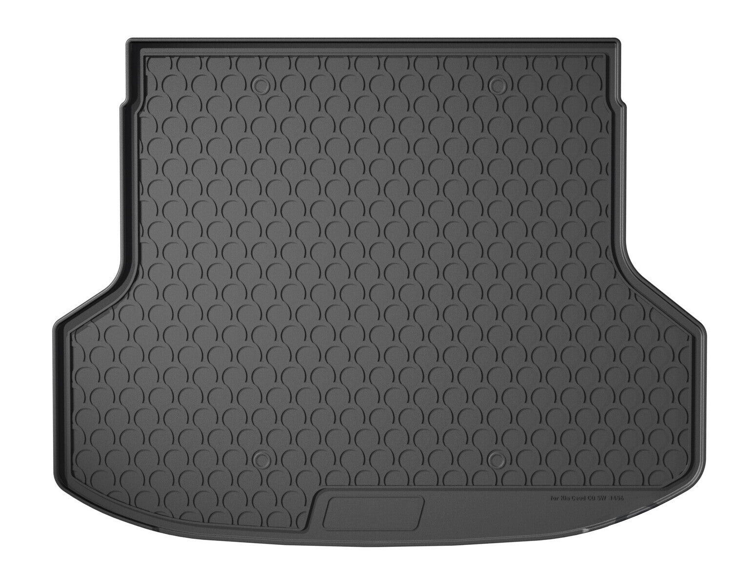 Vasca baule su misura in gomma sintetica - compatibile per Kia Ceed Sportswagon (10/18>04/26) no ibrida, no subwoofer