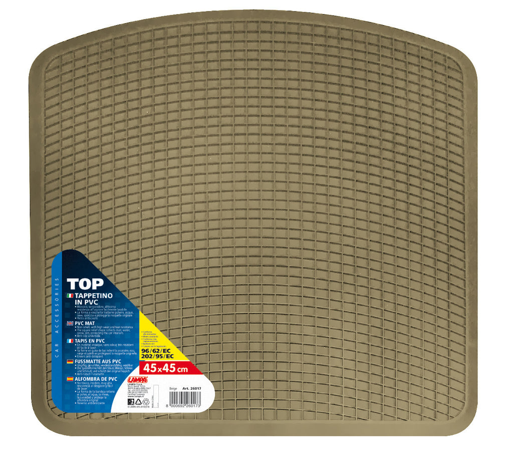 Top, tappetino in pvc - Beige