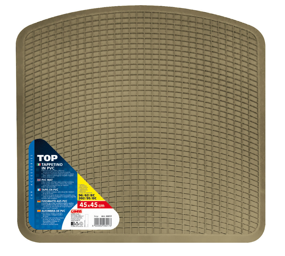 Top, tappetino in pvc - Beige