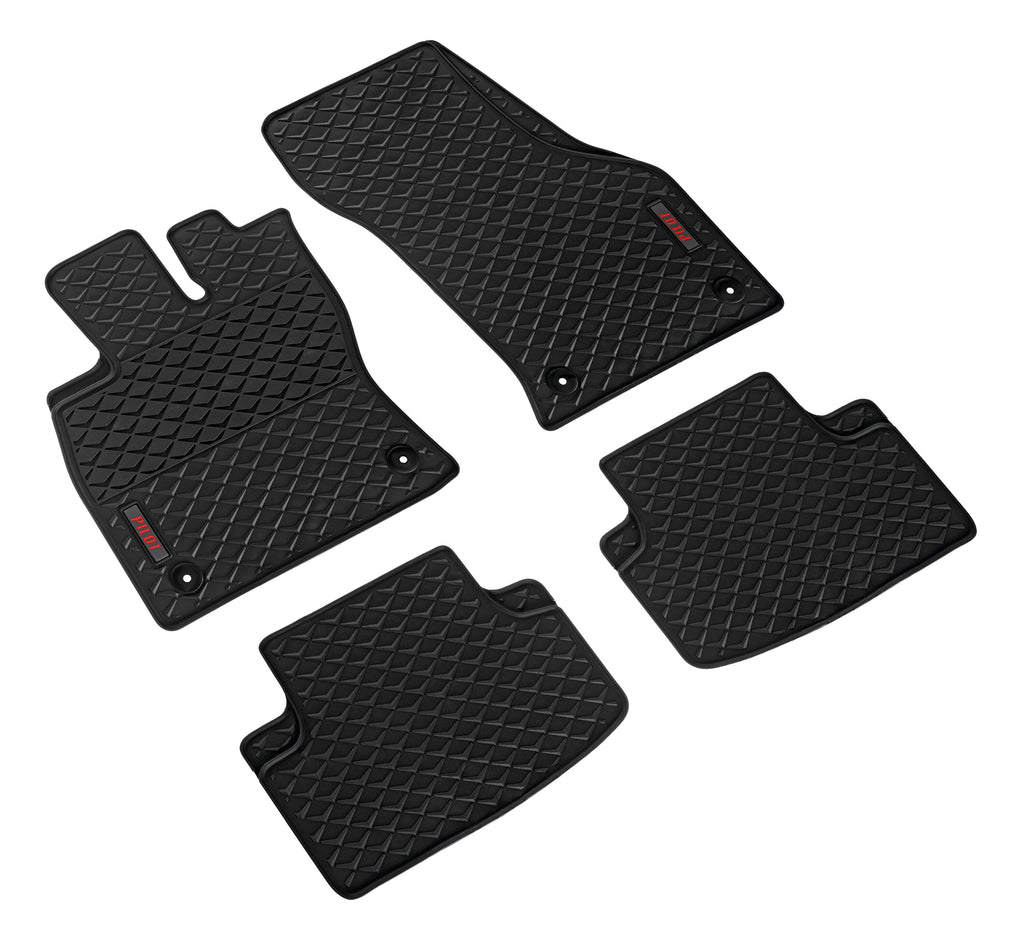 Pilot, set tappeti su misura in eco gomma - compatibile per Audi A3 Sportback (11/12>04/20) - Volkswagen Golf VII Sportsvan (05/14>08/18)
