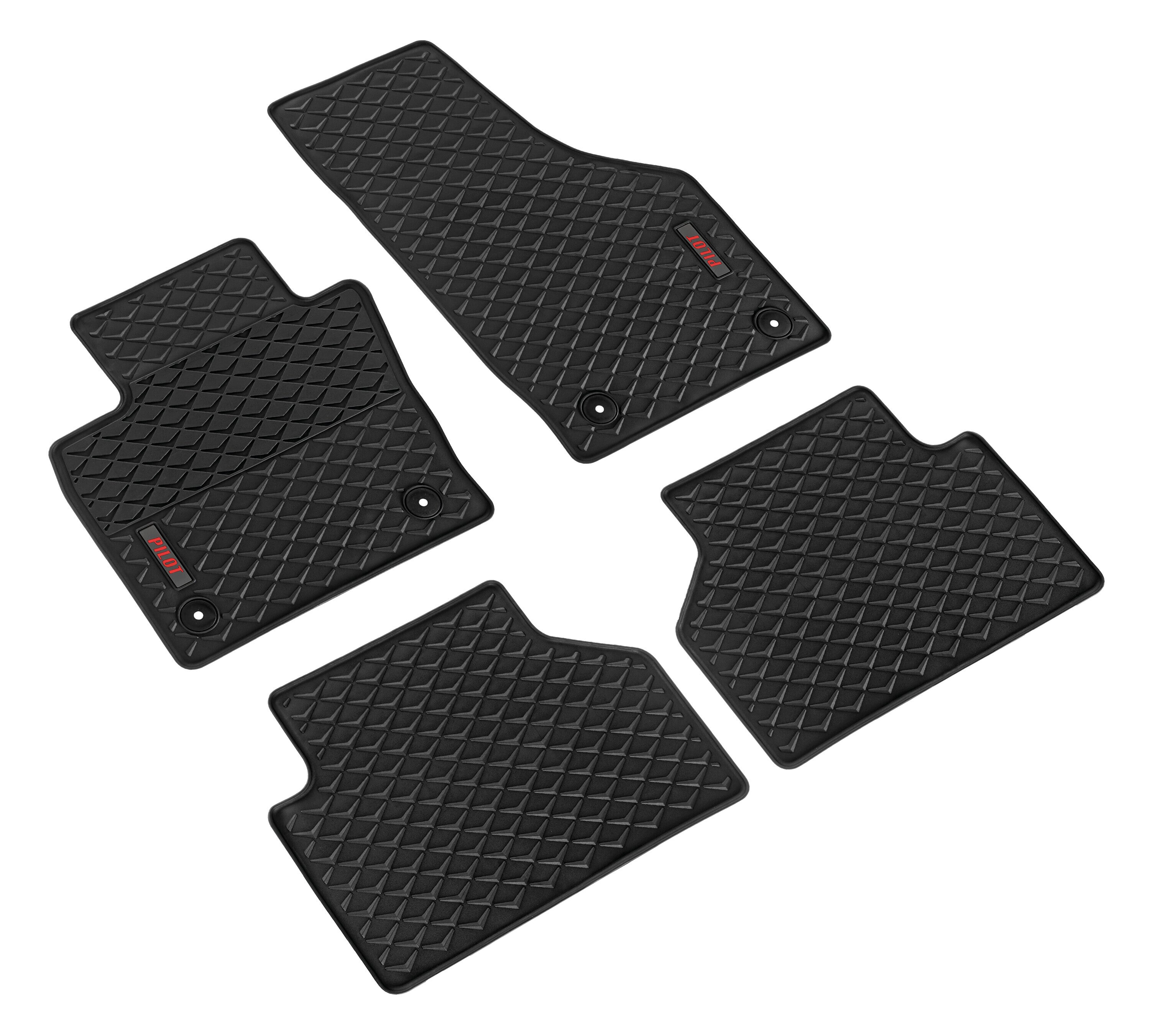 Pilot, set tappeti su misura in eco gomma - compatibile per Audi Q3 (10/11>12/18)
