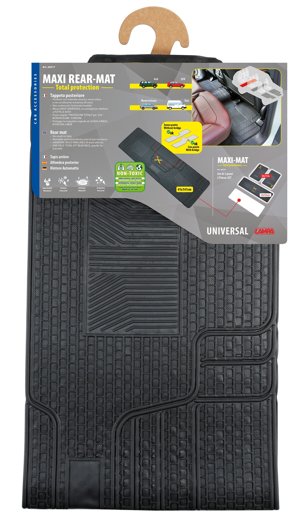 Maxi Rear-Mat, tappeto posteriore universale in pvc