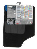 Supra, serie tappeti 4 pezzi - A - Nero